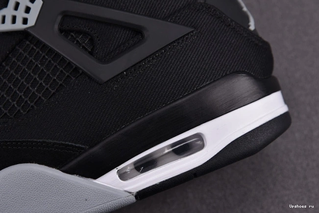 4 SE Black Canvas Retro Jordan DH7138-006 0317